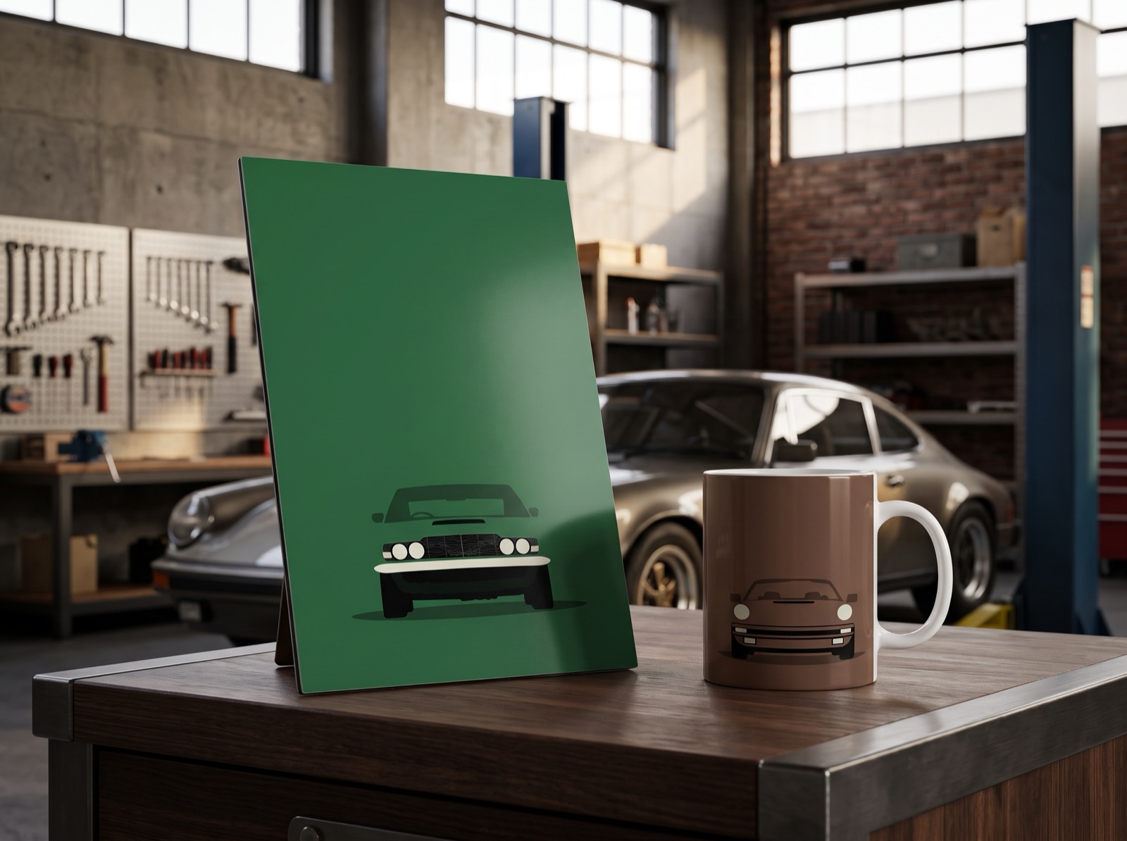 Duo Garage : Alu A3 + Mug
